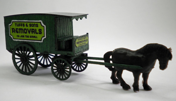 Ancorton Models OODV1 Delivery Van Horse Drawn Laser Cut Kit - OO Gauge 1:76 Scale Unassembled